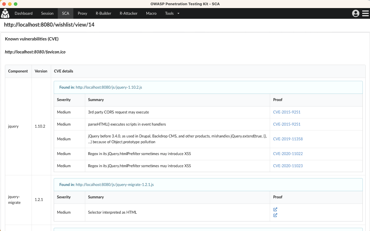 OWASP Penetration Testing Kit - 截图 3