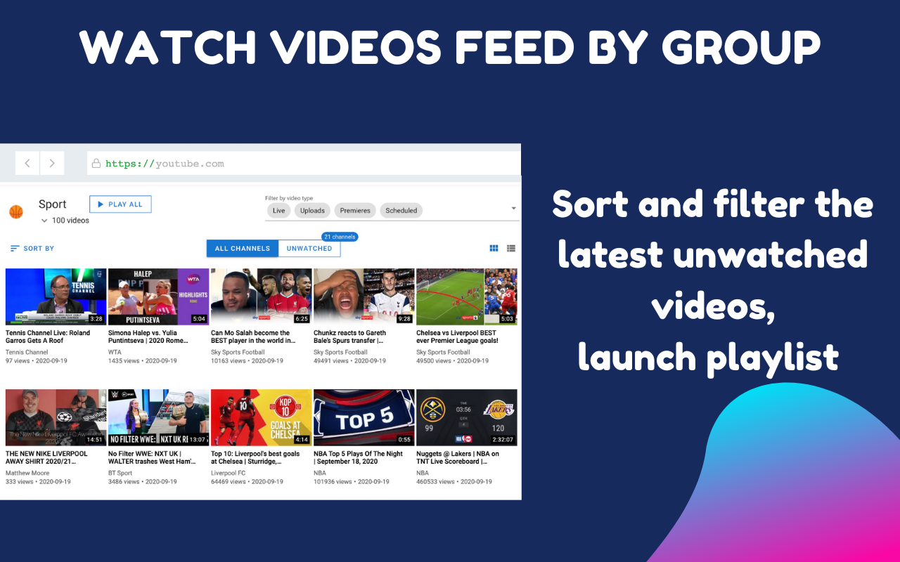 PocketTube: Youtube Subscription Manager - 截图 1