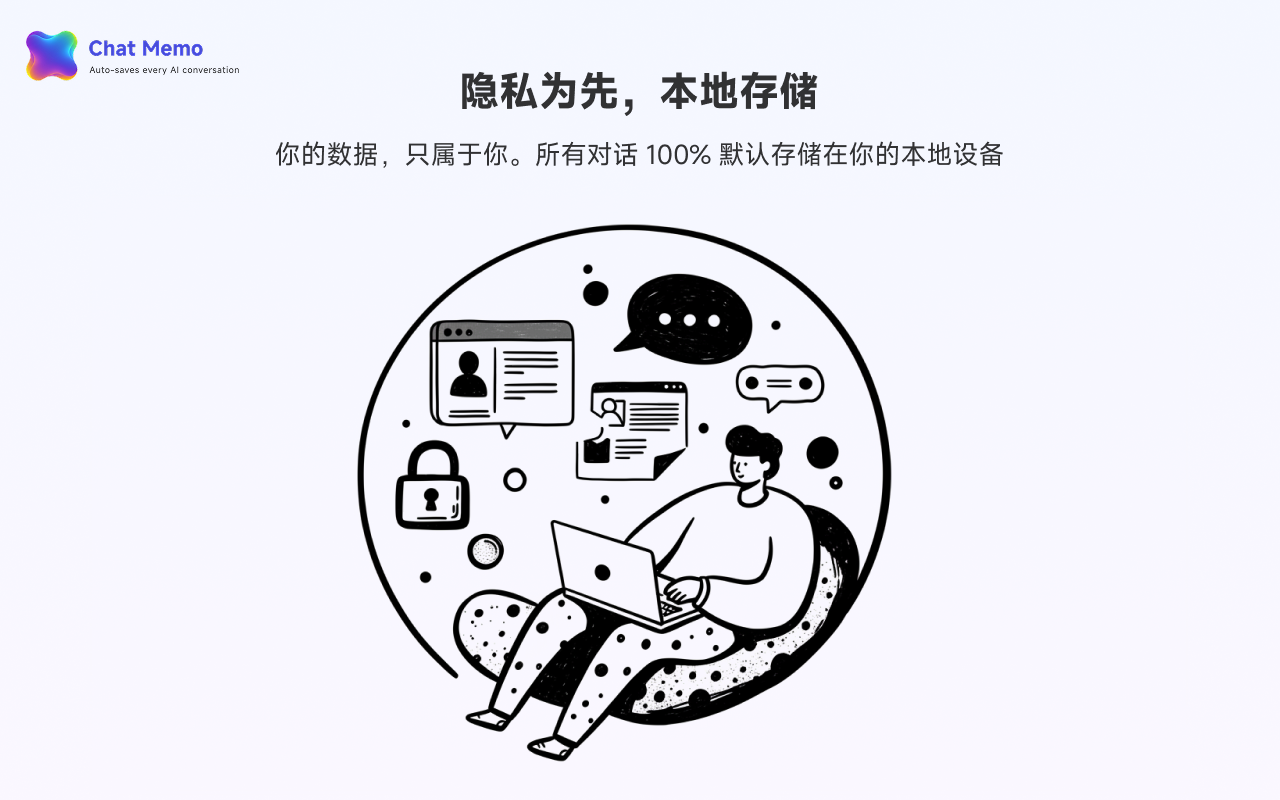 Chat Memo｜自动保存 ChatGPT、Gemini、Claude 等 AI 平台聊天记录 - 截图 4