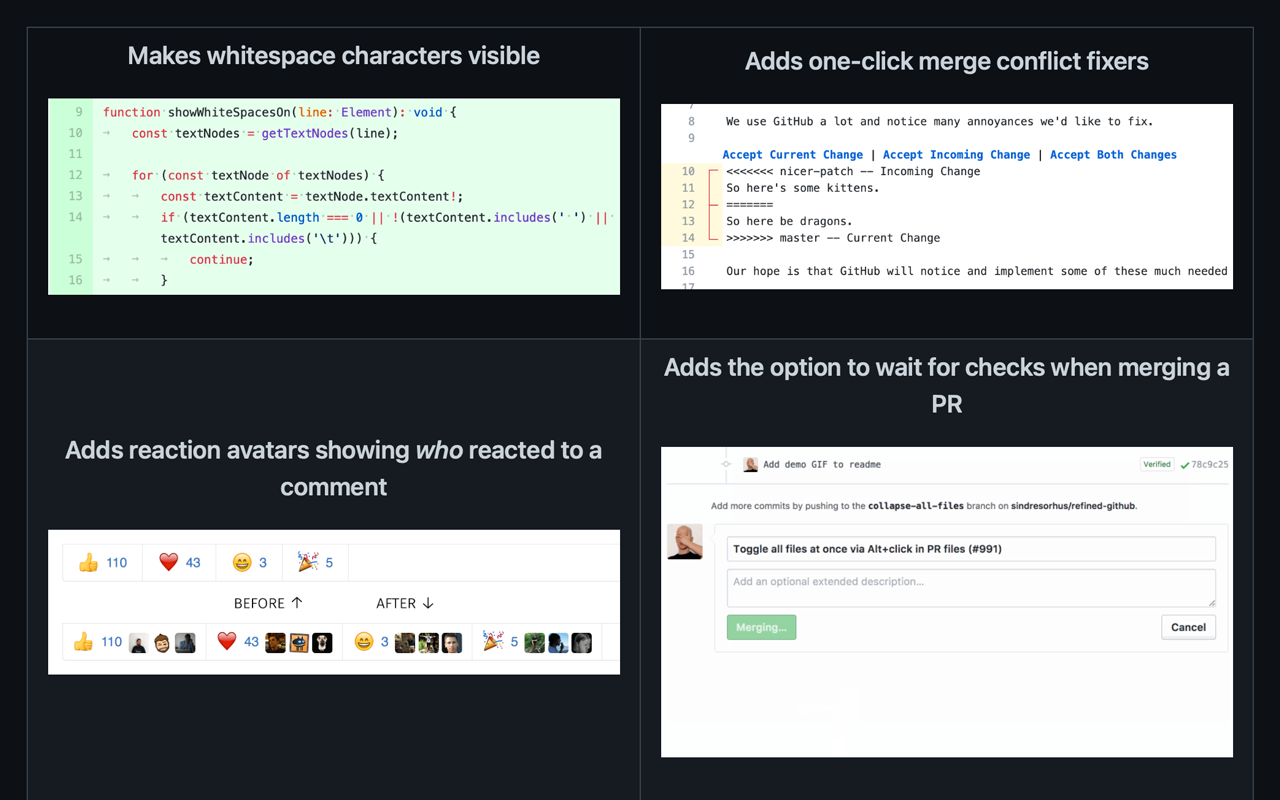 Refined GitHub - 截图 1