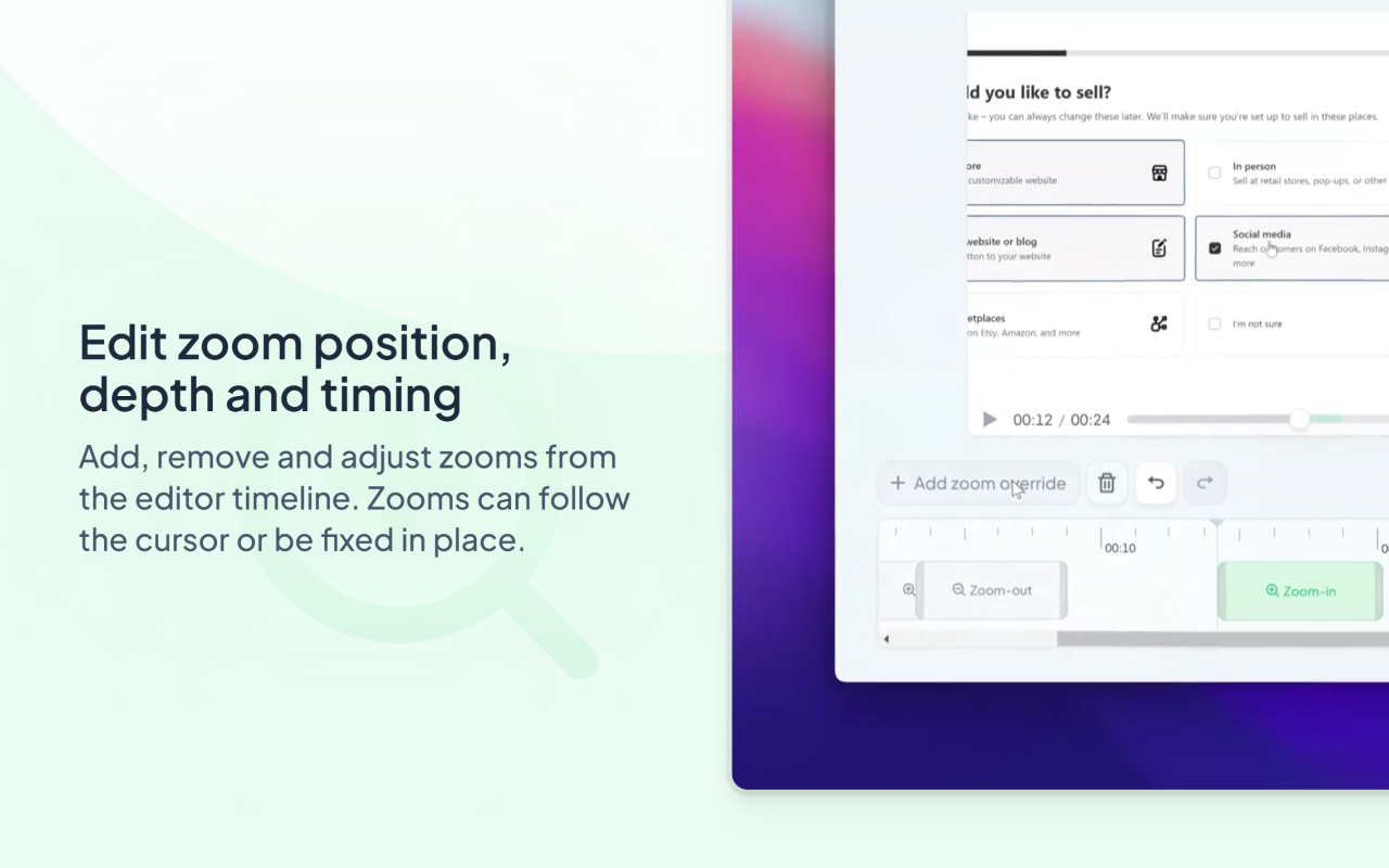 Cursorful - Screen Recorder with Auto Zoom - 截图 1