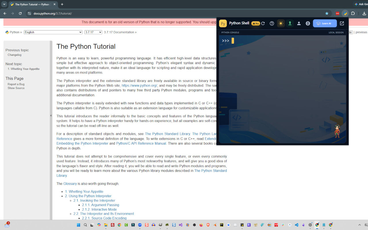 Python Shell - 截图 2