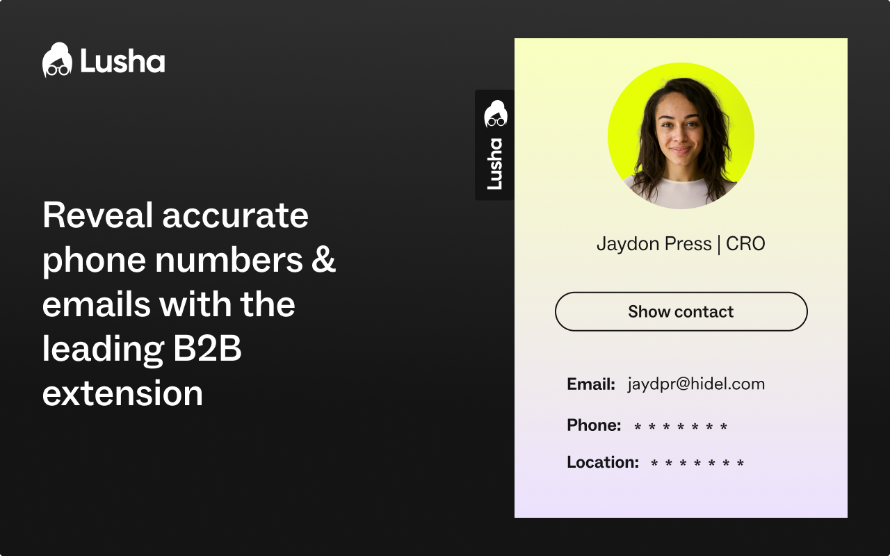 Lusha - Easily find B2B contact information - 截图 4