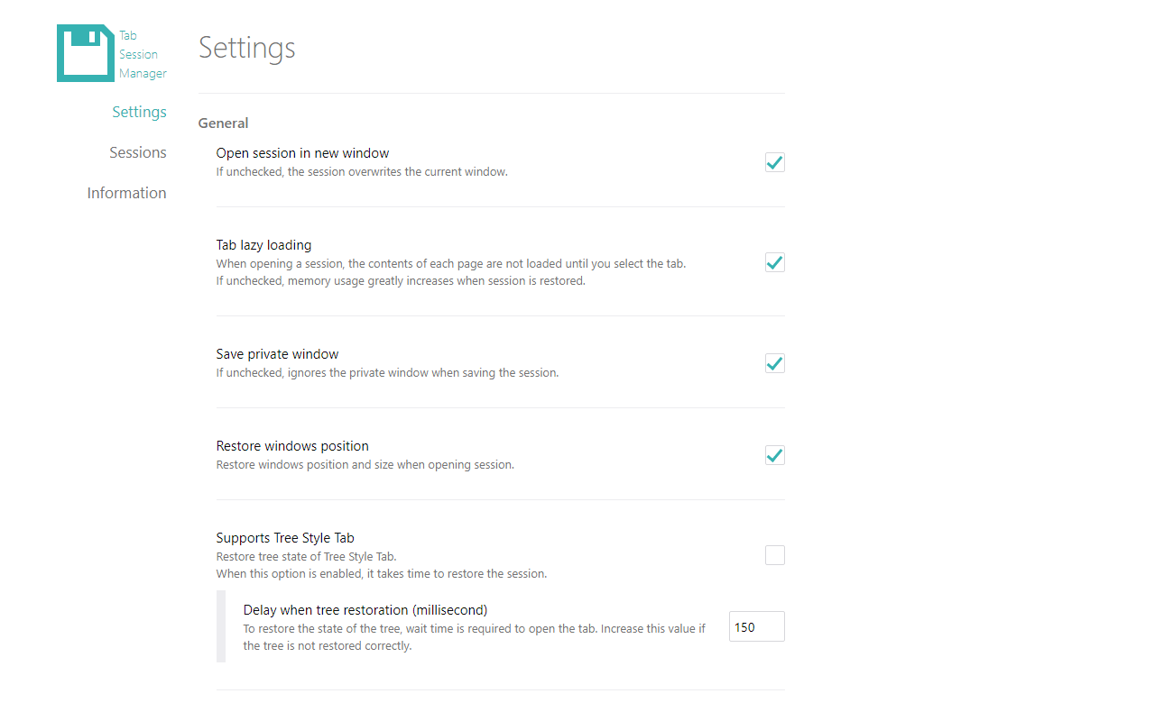 Tab Session Manager - 截图 3