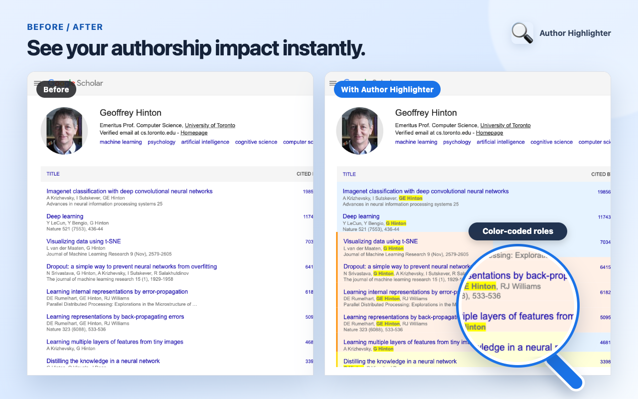 Google Scholar Author Highlighter - 截图 3
