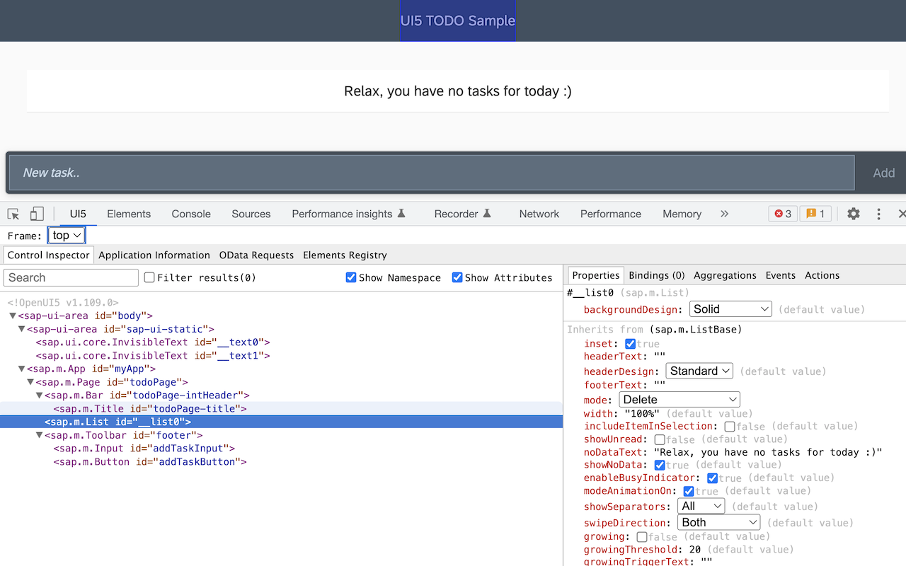 UI5 Inspector - 截图 4
