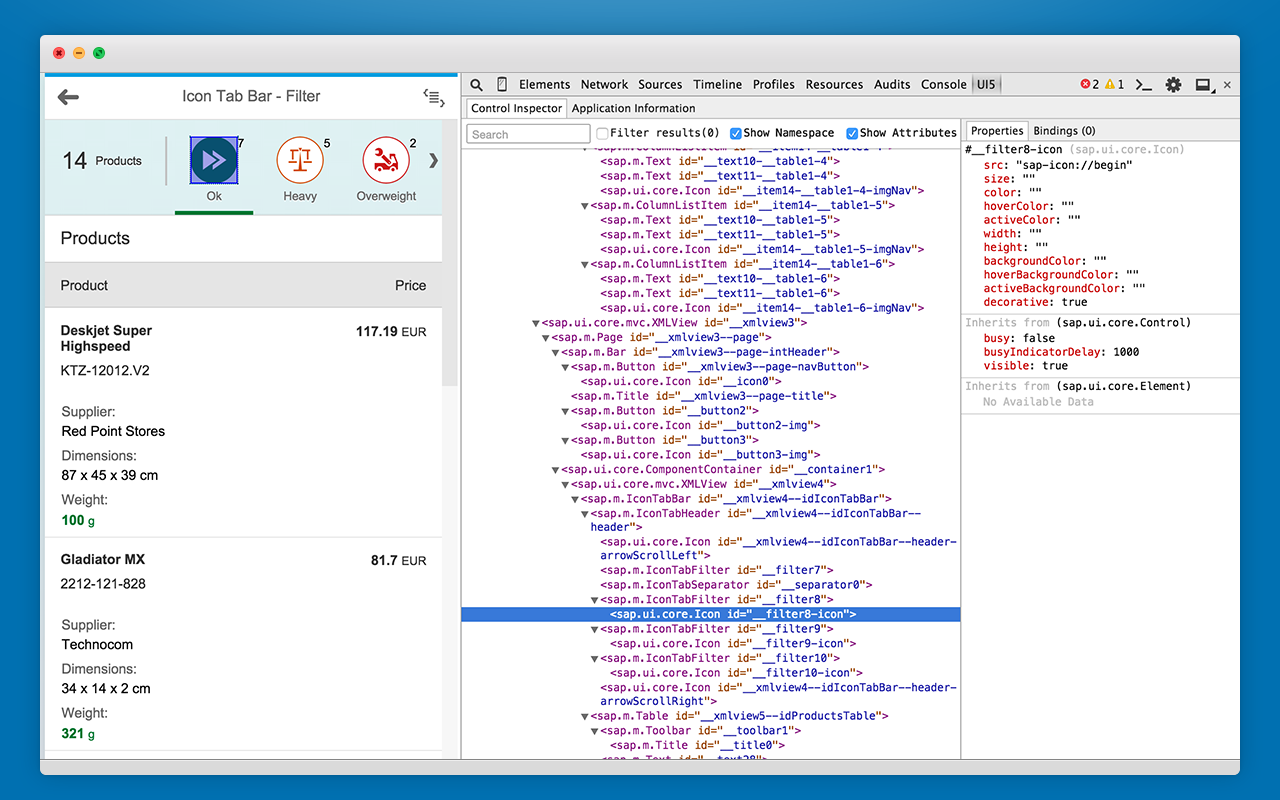 UI5 Inspector - 截图 6
