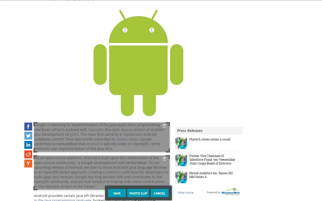 Web Clipper (Nimbus) - 截图 1