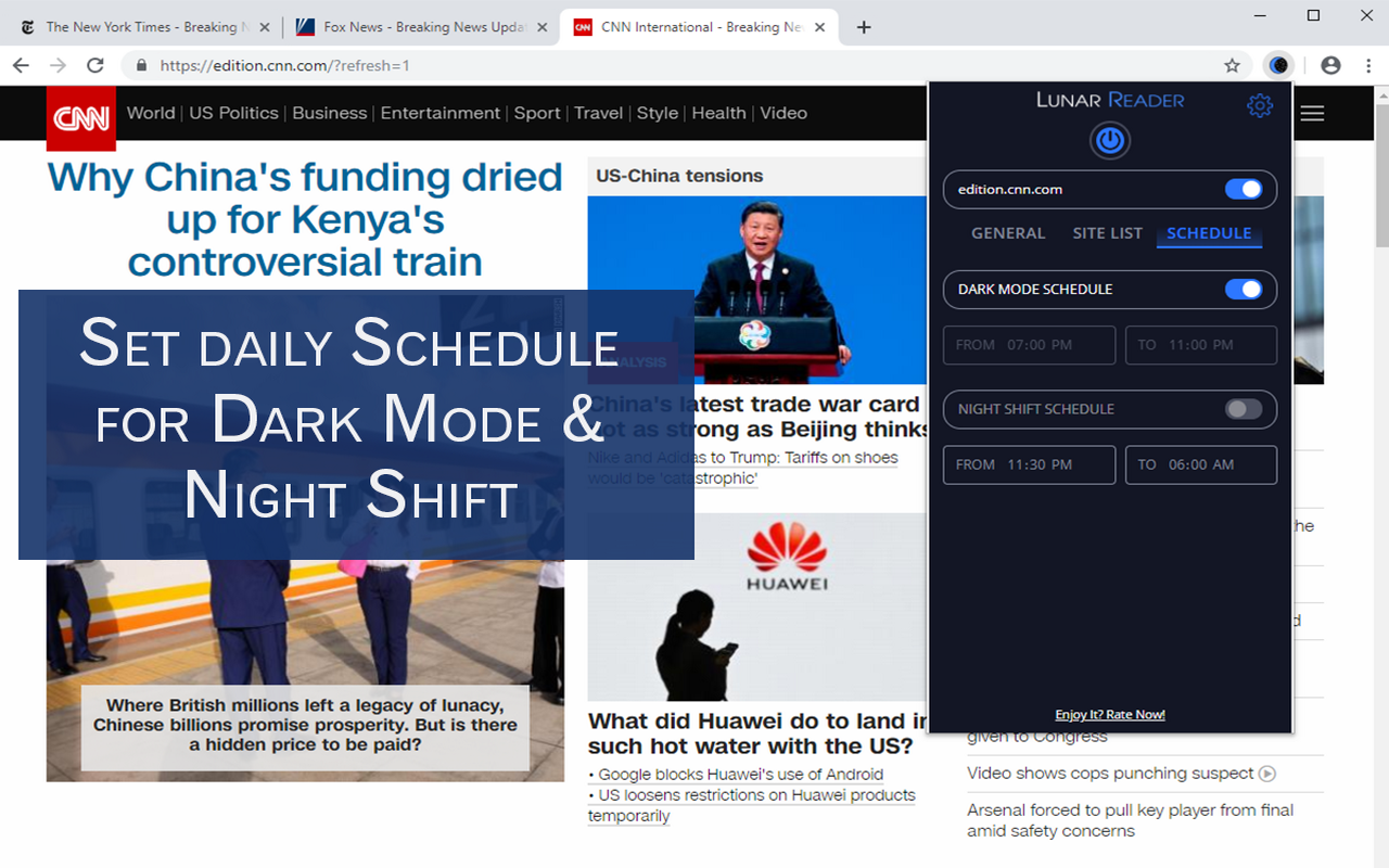 Lunar Reader: Dark Theme & Night Shift Mode - 截图 1