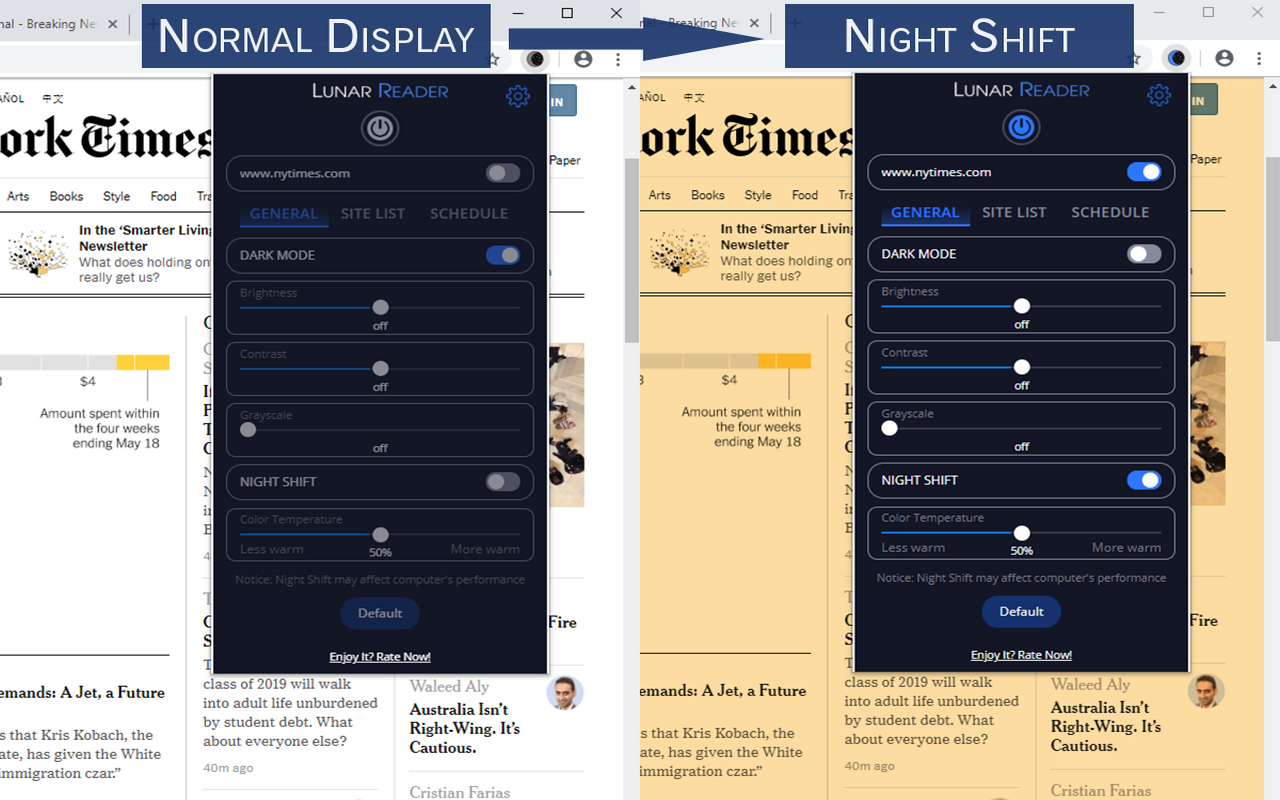 Lunar Reader: Dark Theme & Night Shift Mode - 截图 4