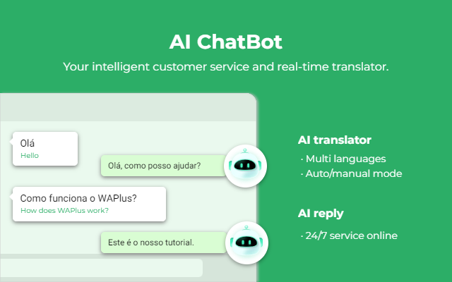 WAPlus CRM - 集成 AI 的 WhatsApp 助手工具 - 截图 2