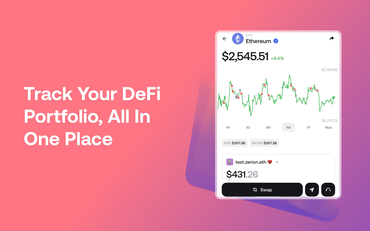 Zerion Wallet: Crypto & DeFi - 截图 3