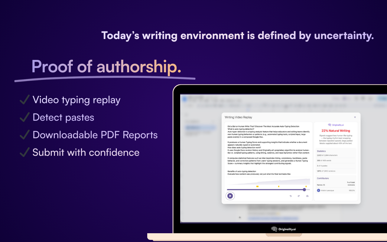 AI Detector and Human Writing Report - Originality.ai - 截图 3