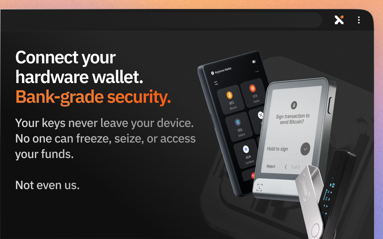 Xverse: Bitcoin Crypto Wallet - 截图 1