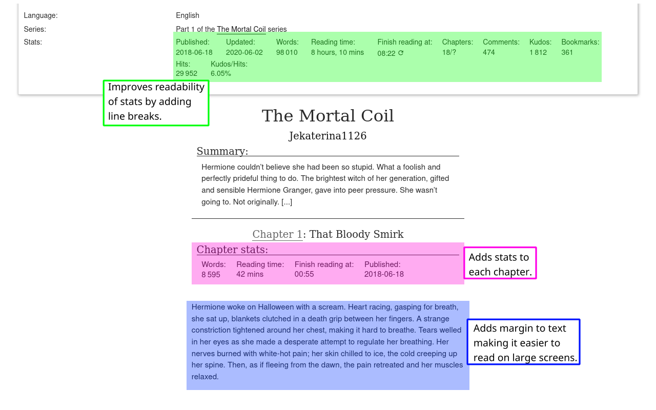 AO3 Enhancements - 截图 2