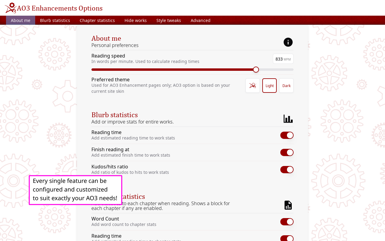 AO3 Enhancements - 截图 3