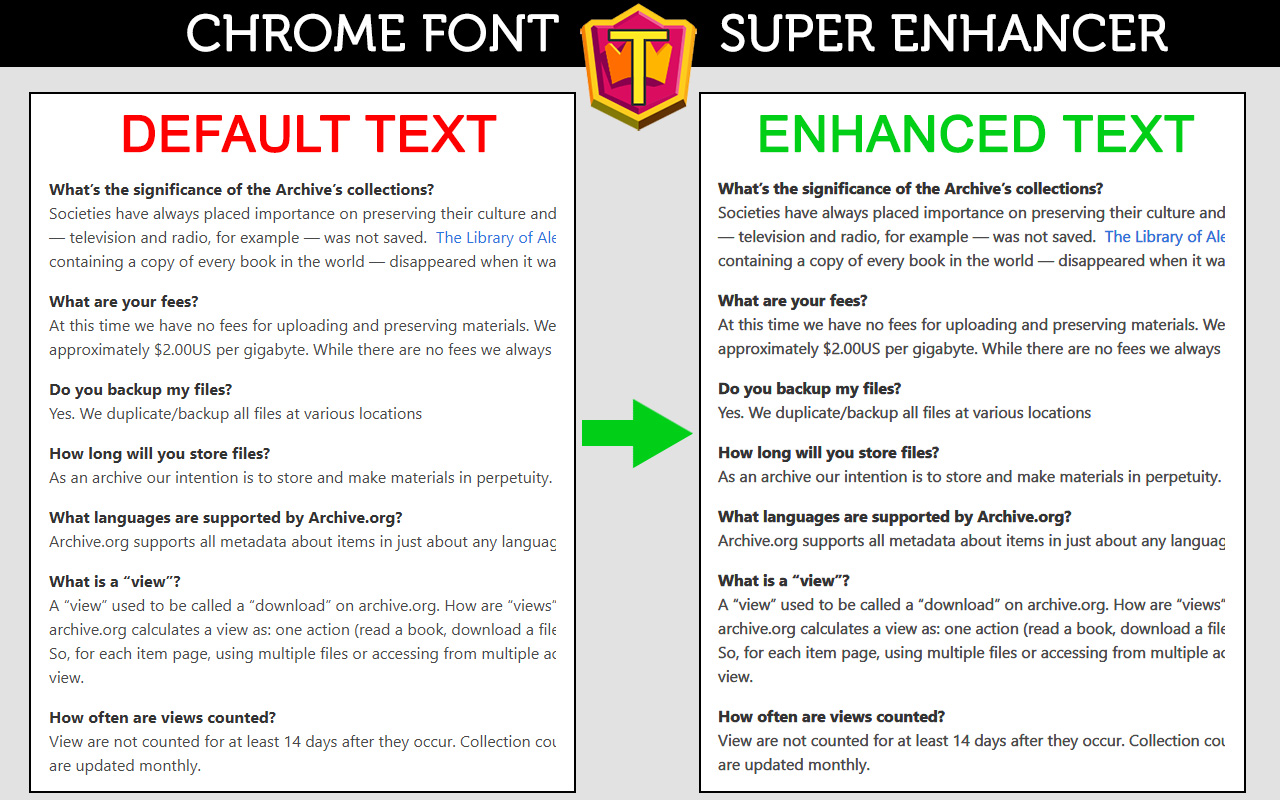 Chrome Font Super Enhancer - 截图 3