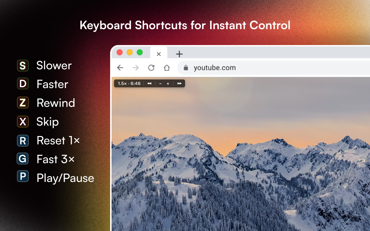 Video Speed Controller Pro - 视频速度控制器 - 截图 1