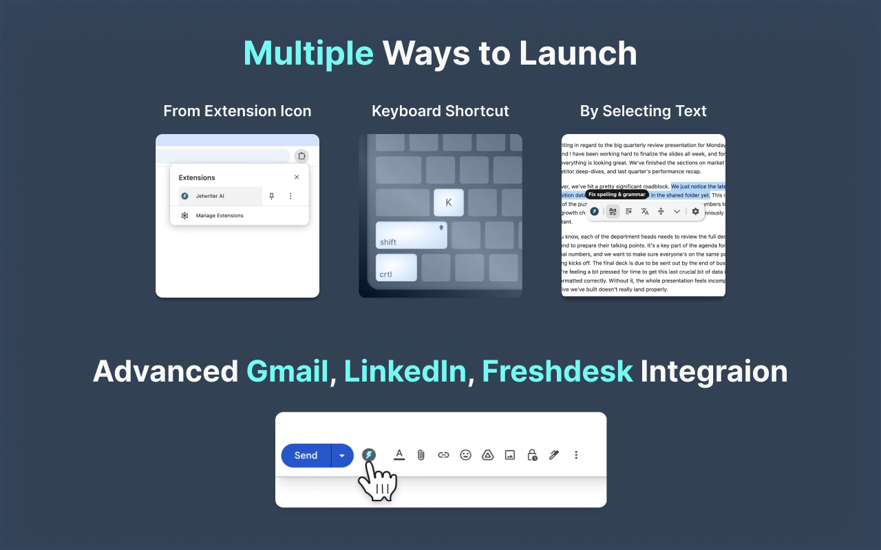 Jetwriter AI: Reply Emails, Ask Page, Summarize, Fix Grammar, and More - 截图 2