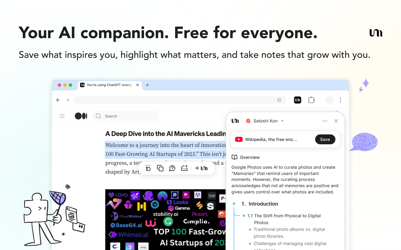 YouMind: AI Web Clipper, Youtube Notes & Annotate | Claude Gemini Assistant - 截图 2