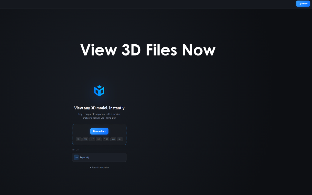 适用于Google Chrome™的3D查看器 - 截图 2