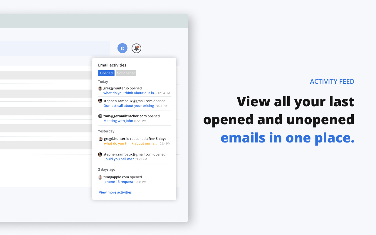 MailTracker: Email tracker for Gmail - 截图 3
