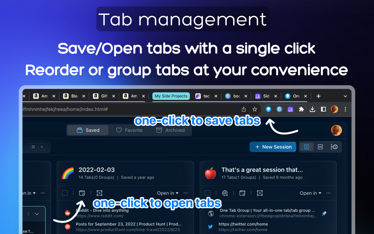 Tab Deck - 标签页/标签组管理器 - 截图 2
