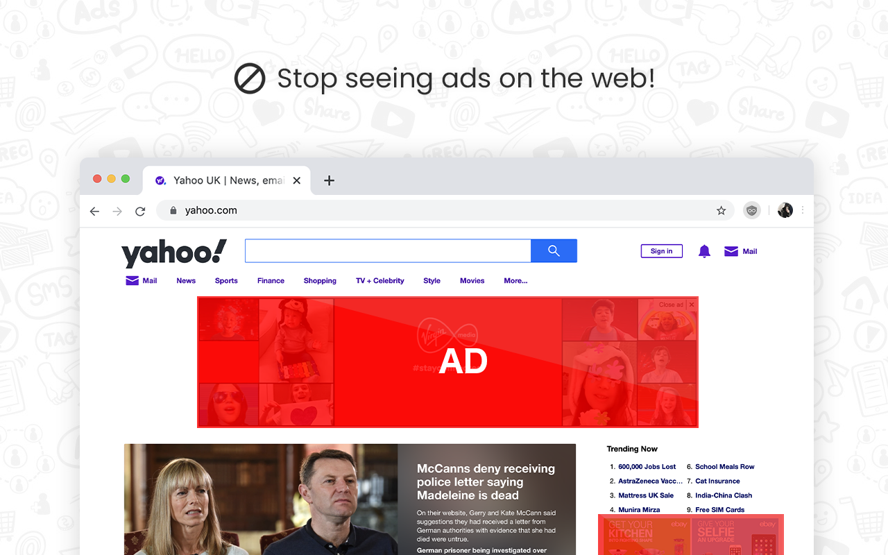 Adblock Unlimited - 廣告攔截器 - 截图 1
