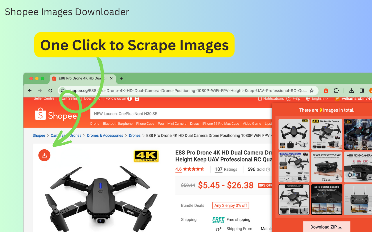 Shopee 图片下载器 - 截图 2