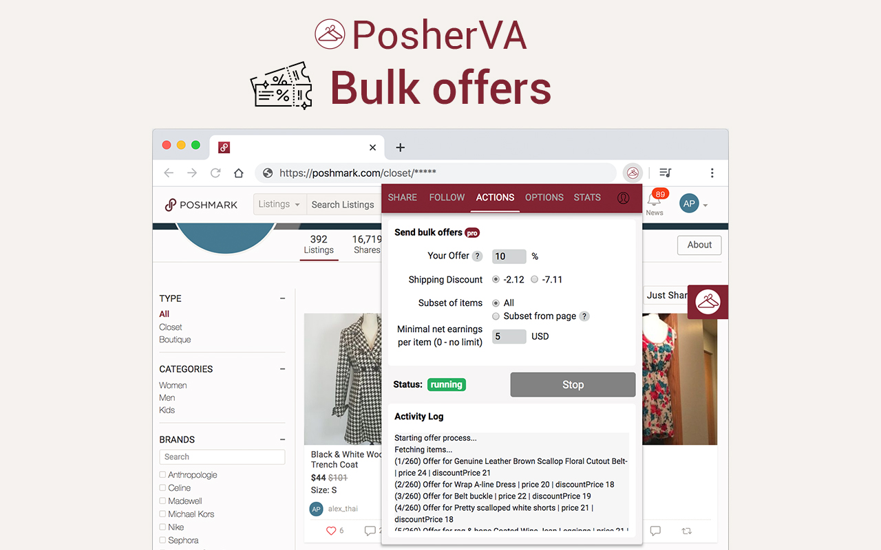 Poshmark | PosherVA - 截图 1