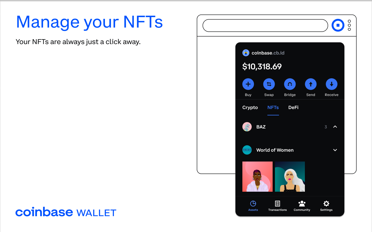 Coinbase Wallet extension - 截图 1