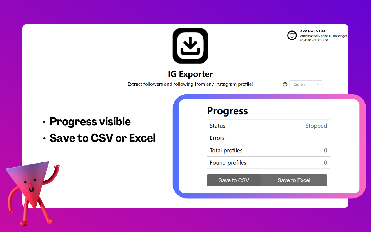 Ins粉丝导出工具 : IG Follower Export Tool - IG Tools - 截图 2