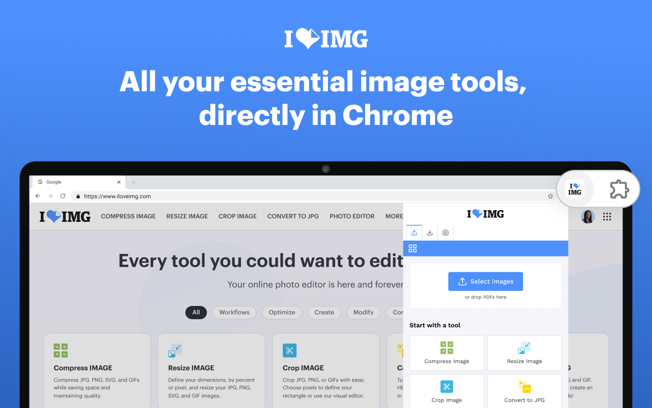 Image Editor & Tools - iLoveIMG - 截图 1