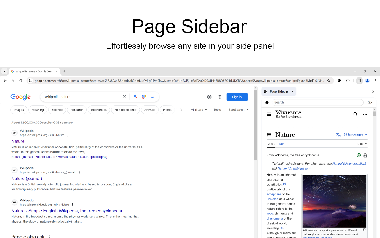 Page Sidebar | Open any page in side panel - 截图 4