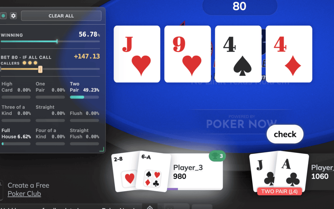 Poker Now Odds Calculator - 截图 1