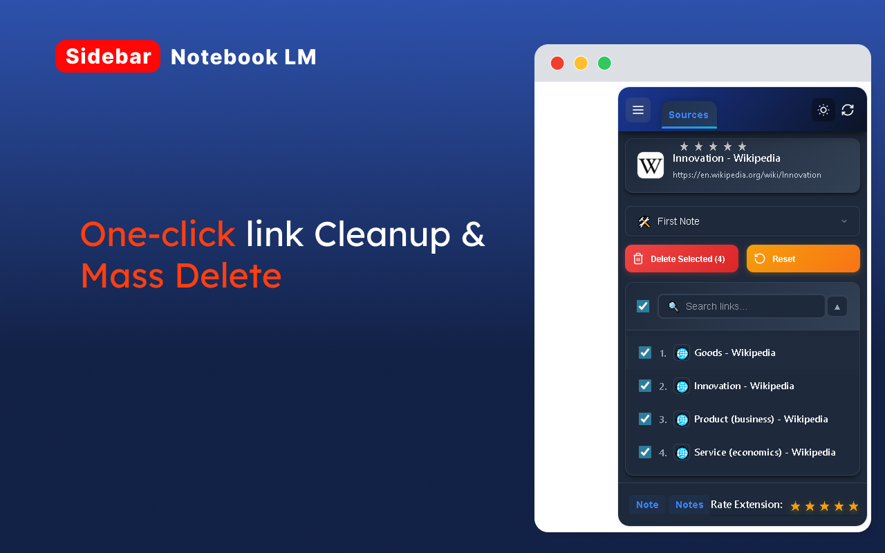 NotebookLM AI Sidebar - 截图 1
