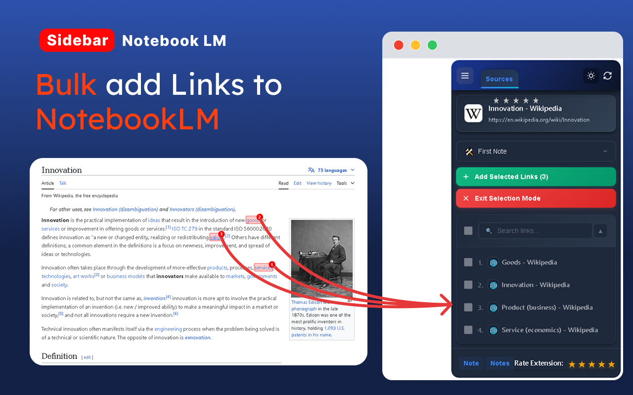 NotebookLM AI Sidebar - 截图 4