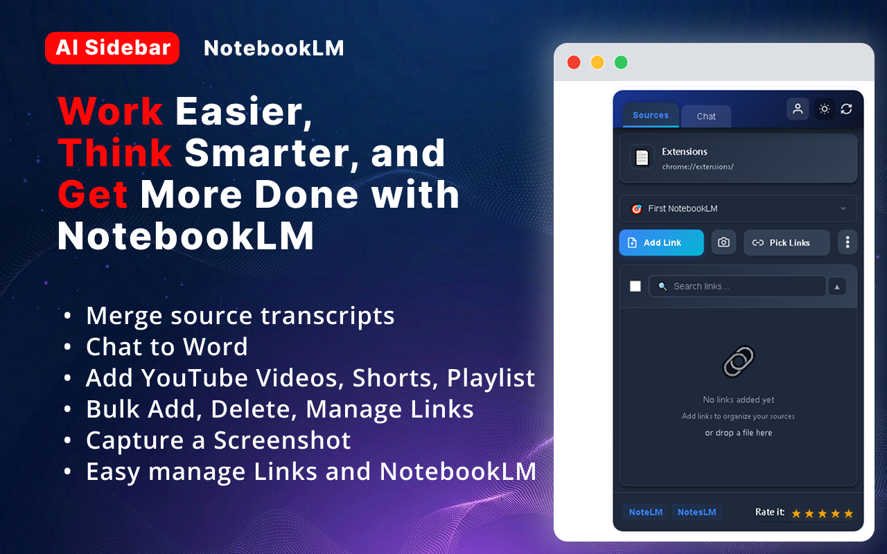 NotebookLM AI Sidebar - 截图 5