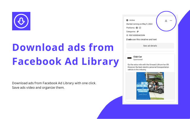 FB广告库广告下载器 - AdLibNote - 截图 1