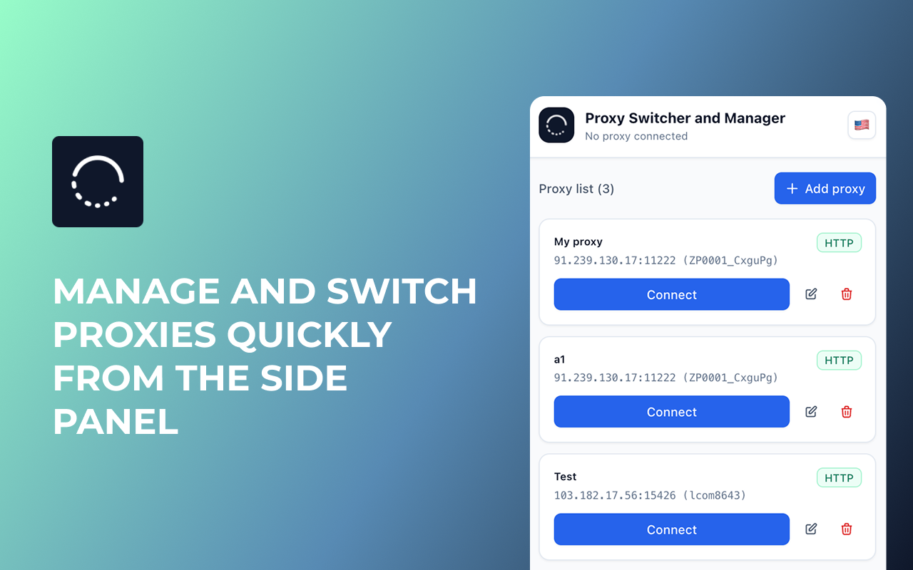 Proxy Switcher and Manager - 截图 2