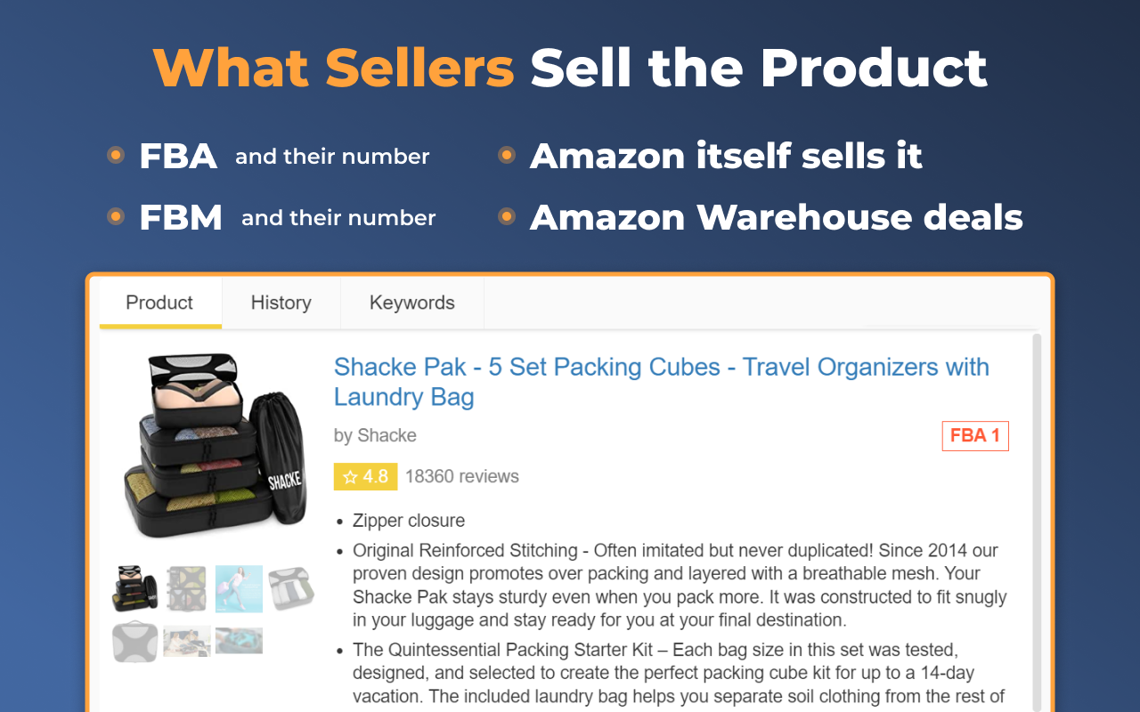 Amazon Quick View by AMZScout - 截图 3