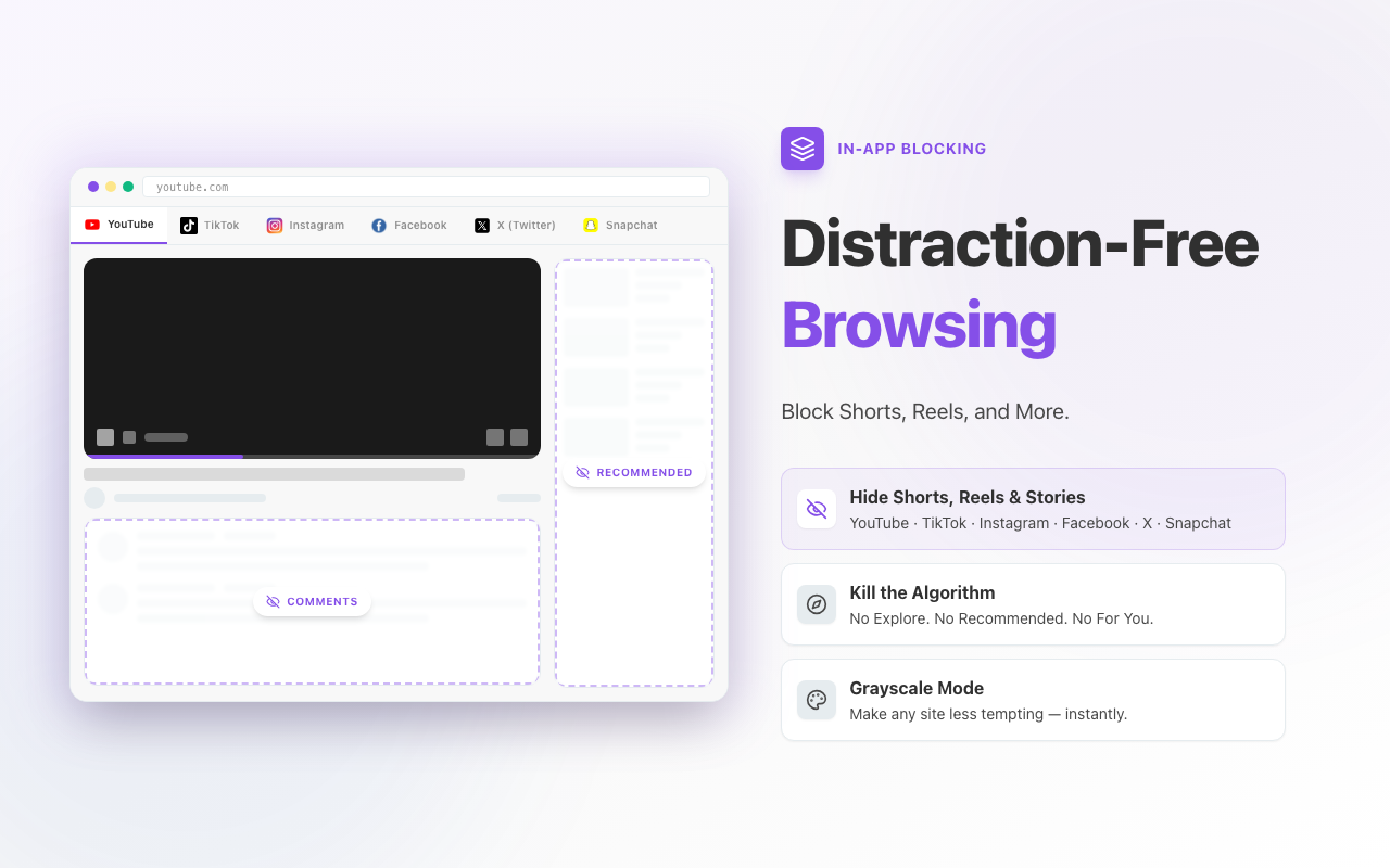 StayFree - Website Blocker, Web Usage Stats, Shorts Blocker - 截图 2