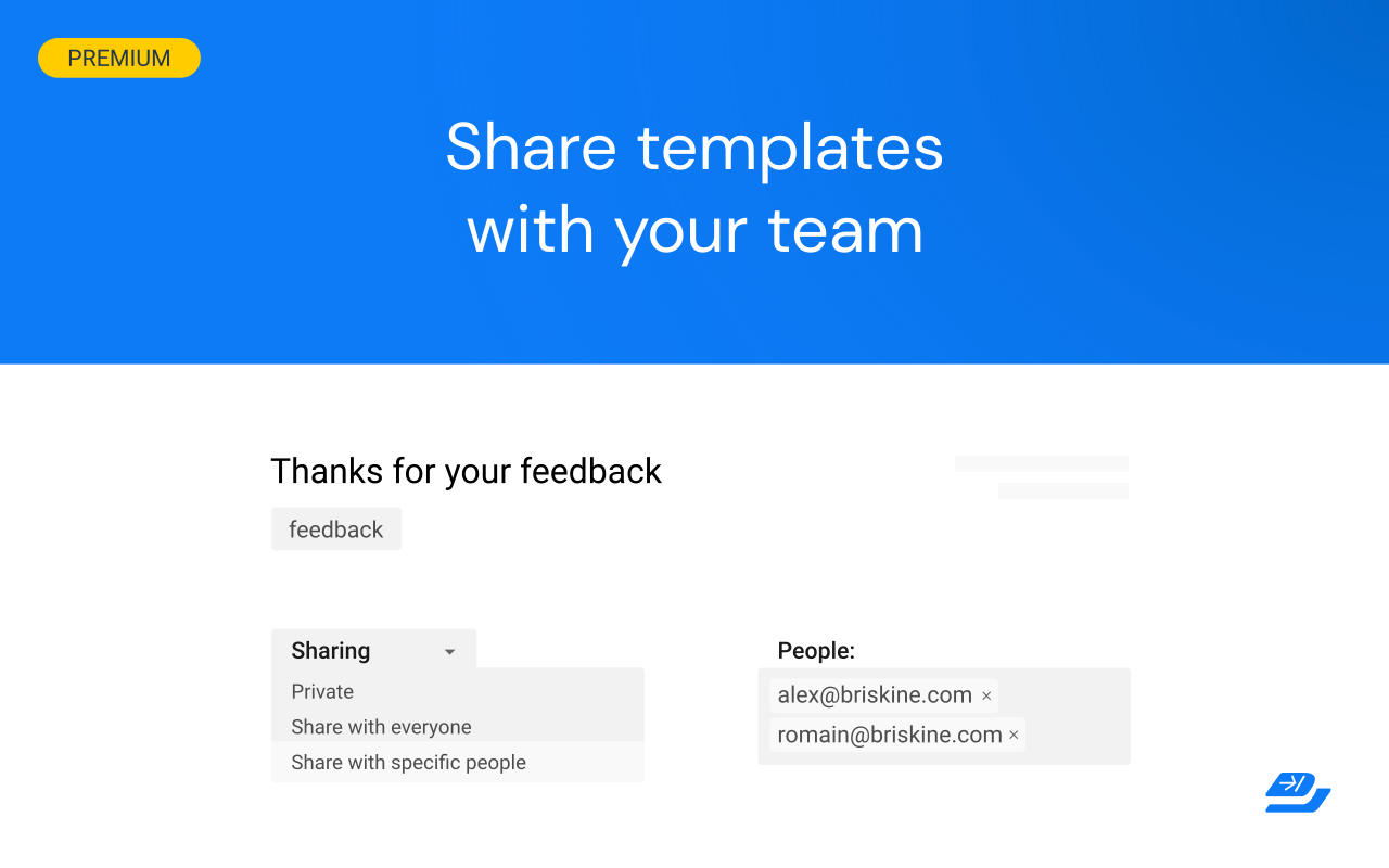 Briskine: Email templates for Gmail™ - 截图 2