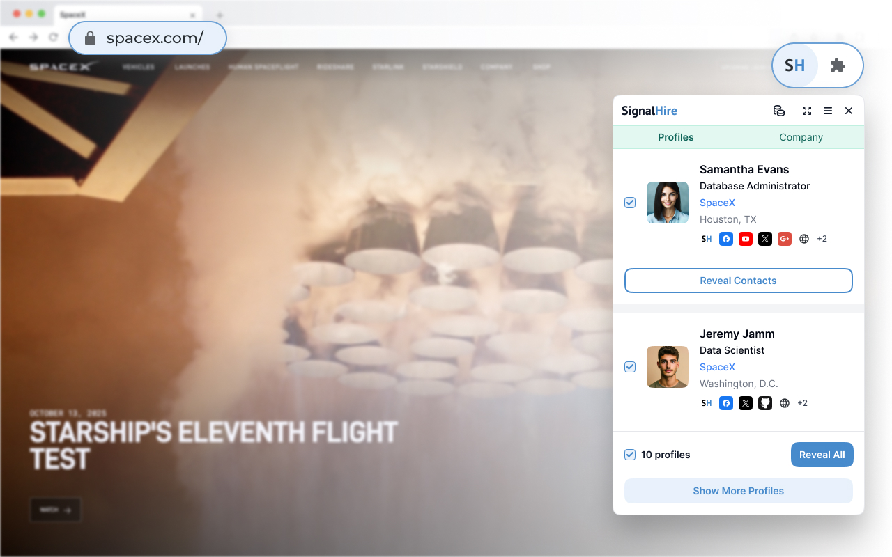 SignalHire - find email or phone number - 截图 1