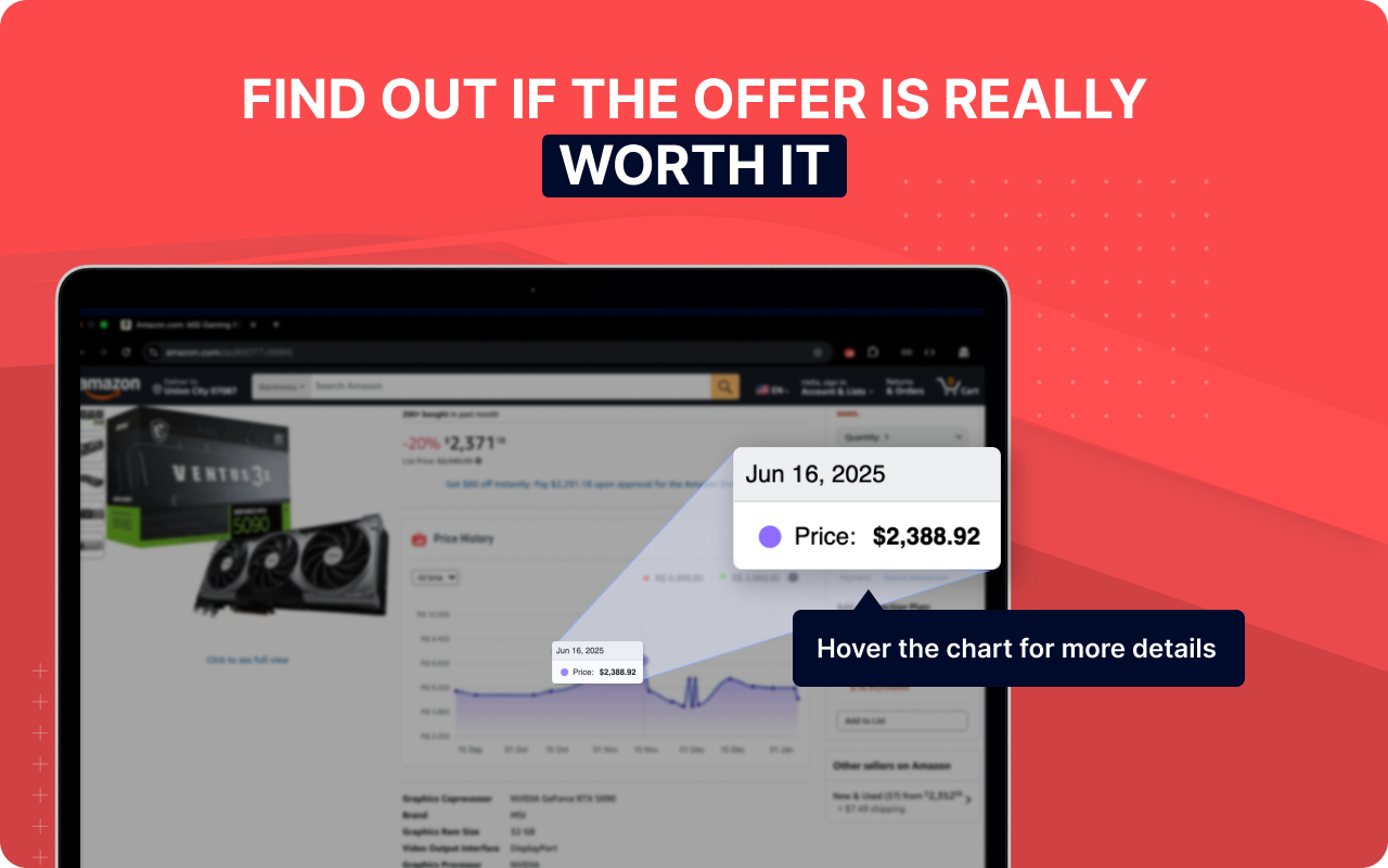 Price Chart – Amazon Price Tracker & Price History - 截图 4