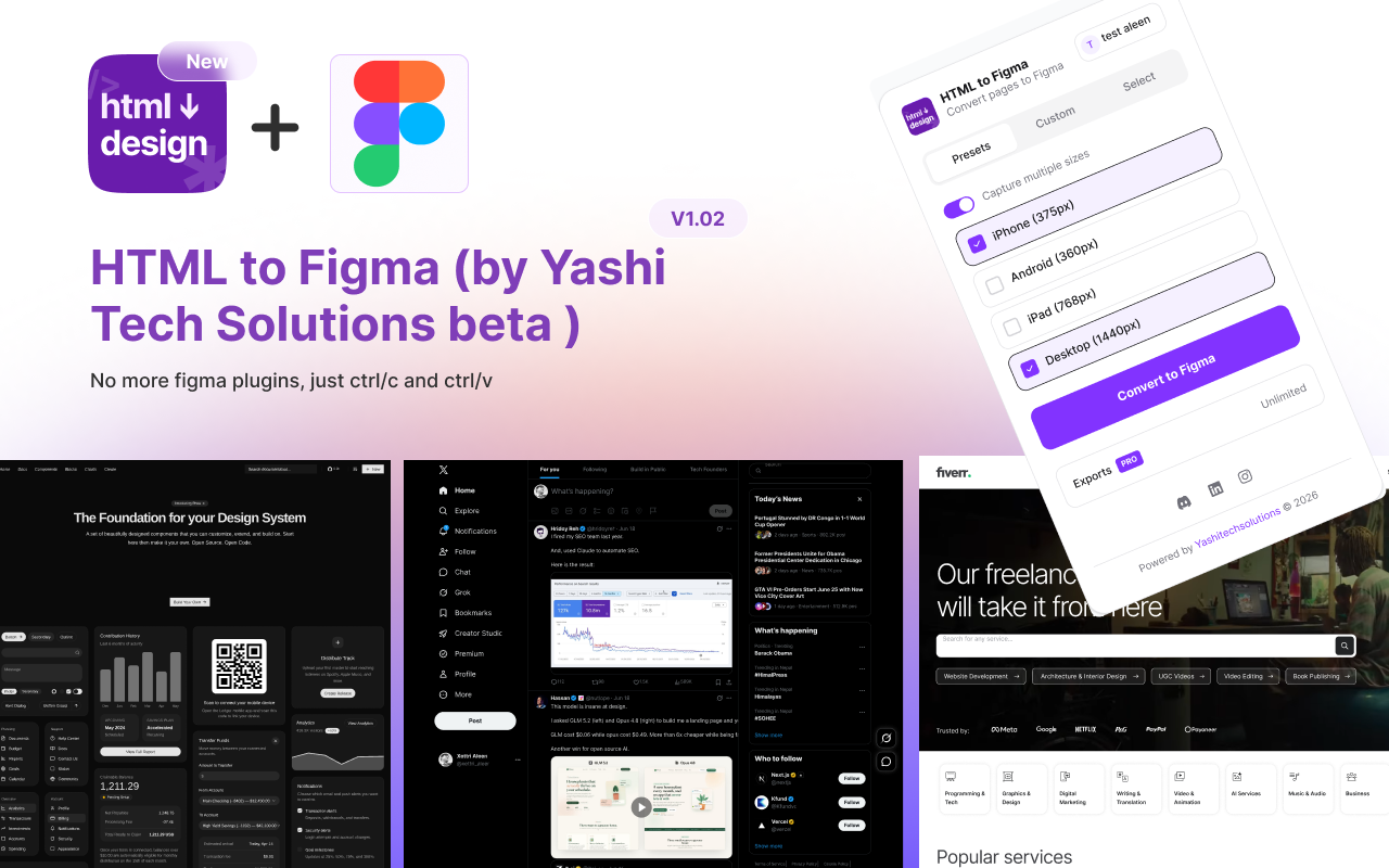 HTML to Figma – Capture Any Website as Editable Layers - 截图 1
