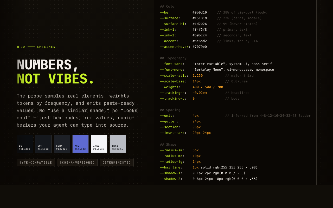 DESIGN.md 提取器 — 为 Claude Code、Cursor 和 Codex 提取设计令牌 - 截图 4