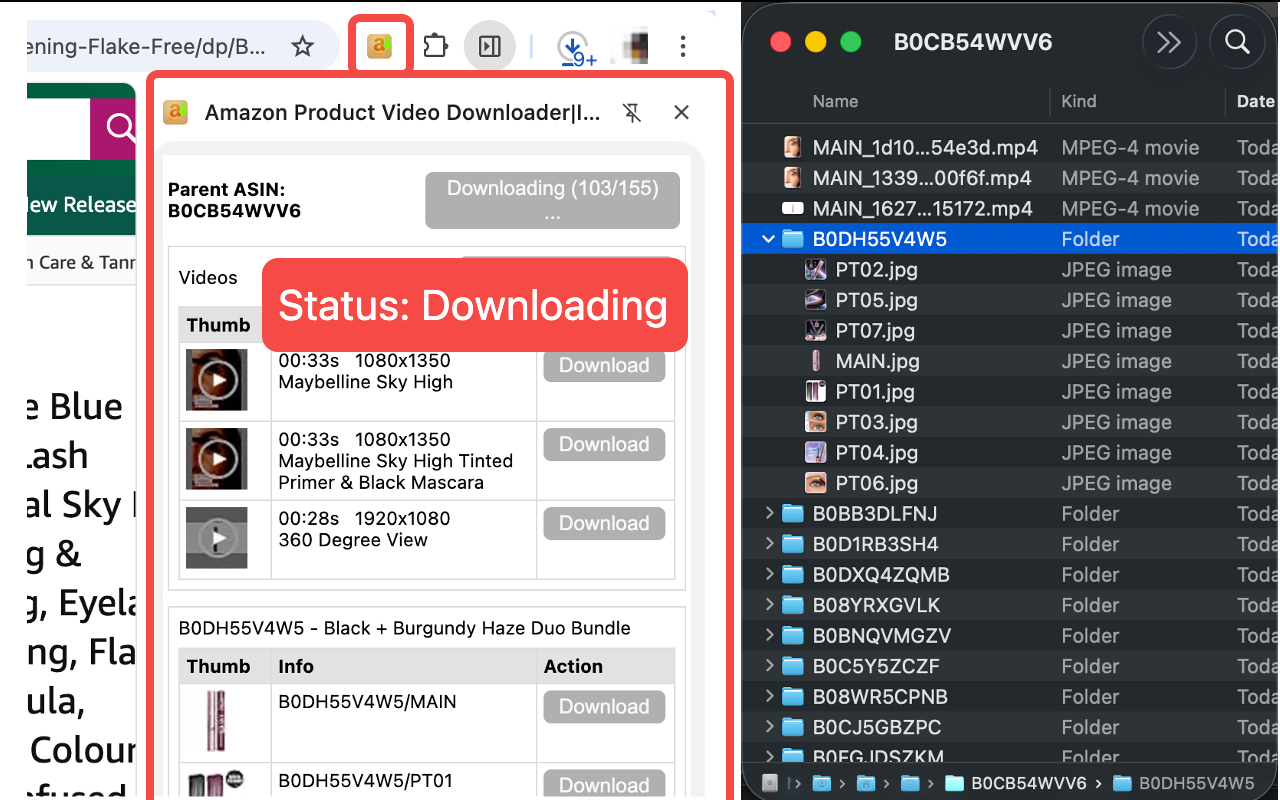 Amazon Product Video Downloader - Images bulk download - 截图 1