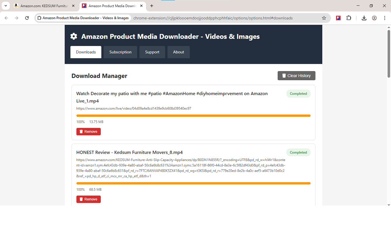 Amazon Product Media Downloader - Videos & Images - 截图 2