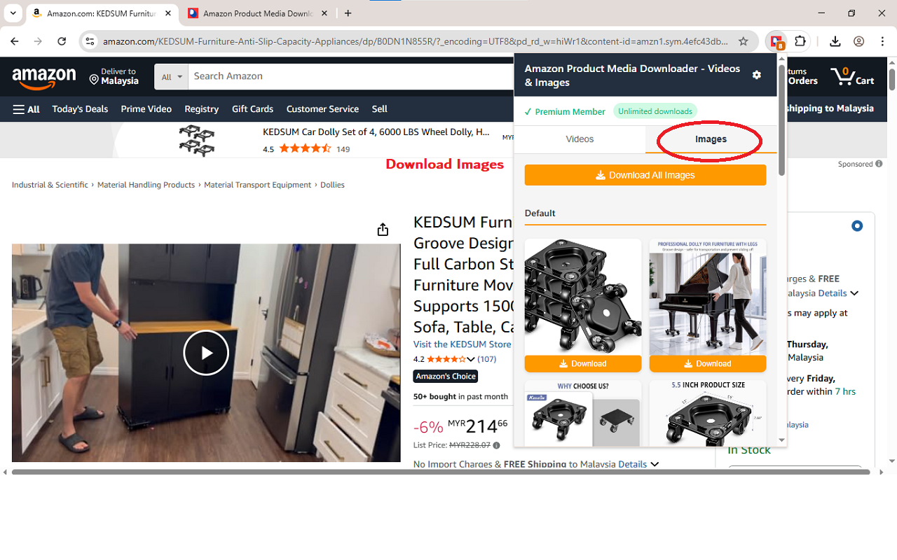 Amazon Product Media Downloader - Videos & Images - 截图 3